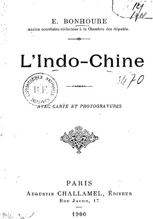 L'Indo - Chine - Eugène Bonhoure