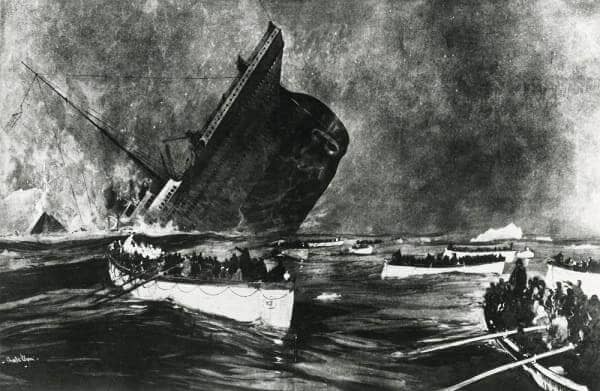 Tàu Titanic lúc bị chìm